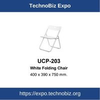 UCP-203 White Folding Chair